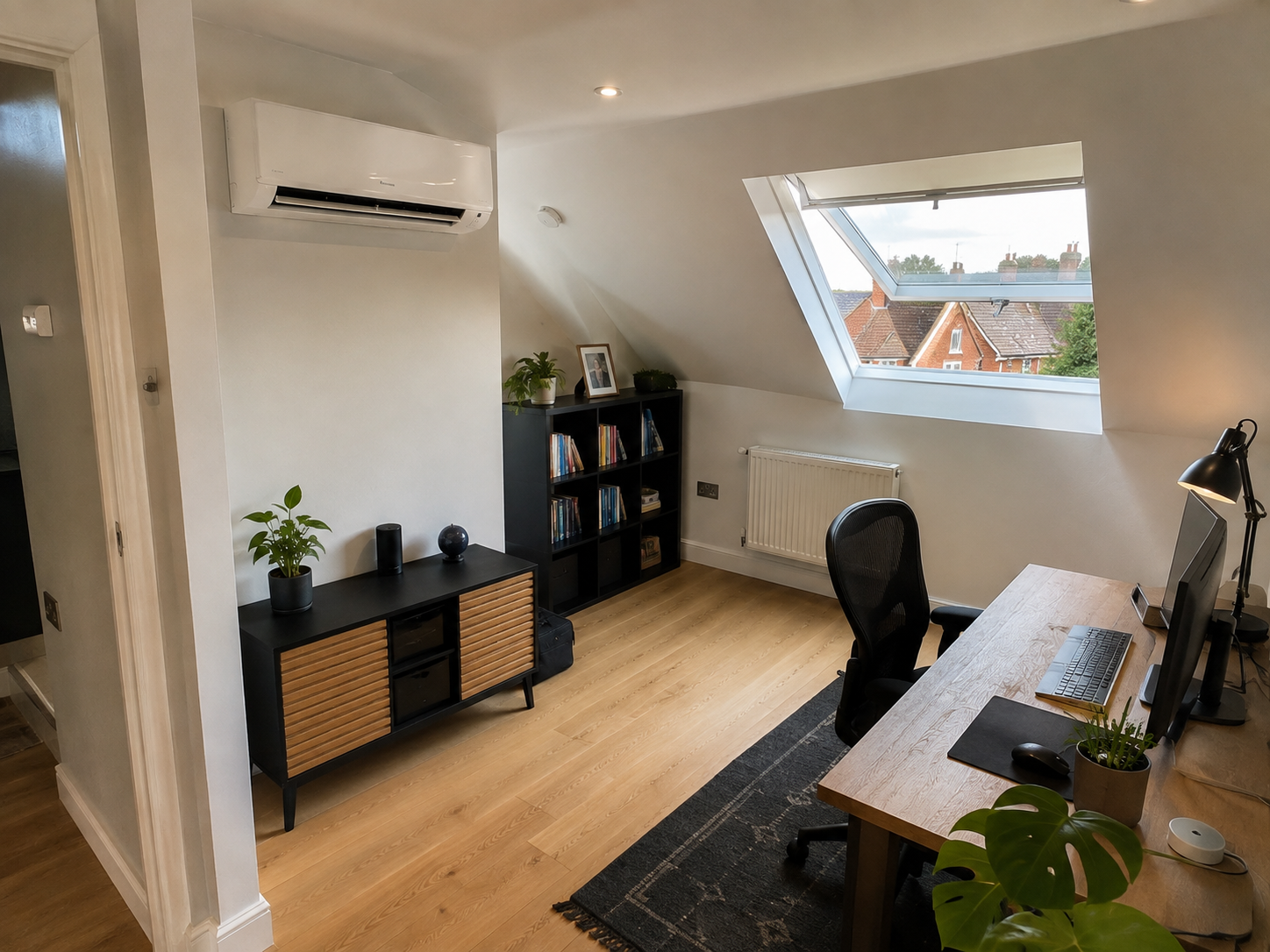 Professional home air conditioning system installation showcase